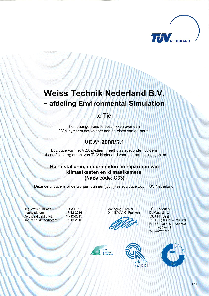 Download: VCA Certificaat WTN