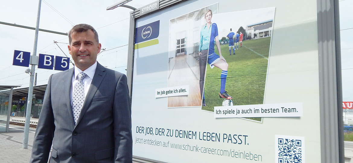 Schunk Group courts new employees at railway stations