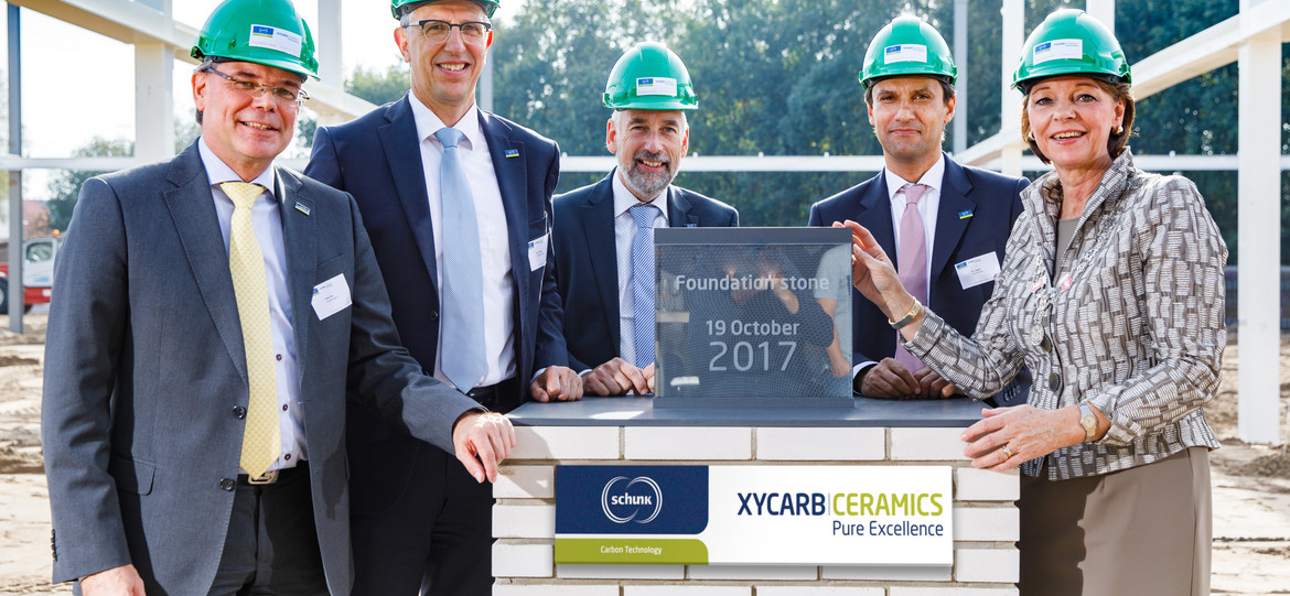 Placement of the foundation stone for the new SXT headquarters
