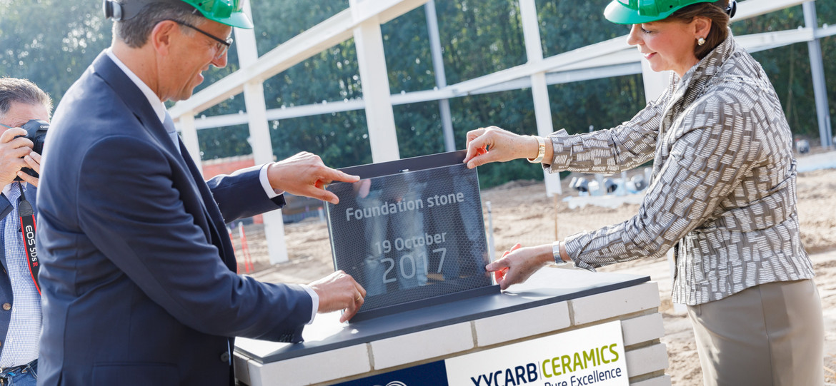 Placement of the foundation stone for the new SXT headquarters