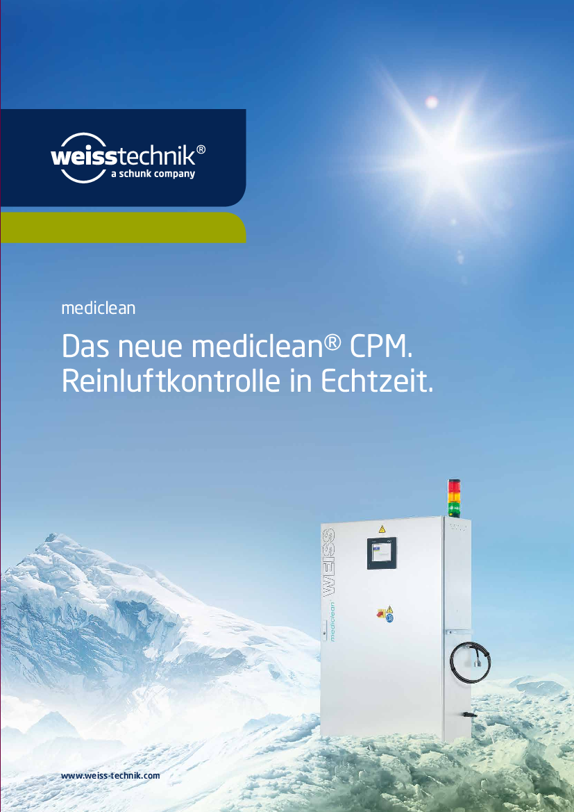 Download: Das neue mediclean CPM- Reinluftkontrolle in Echtzeit