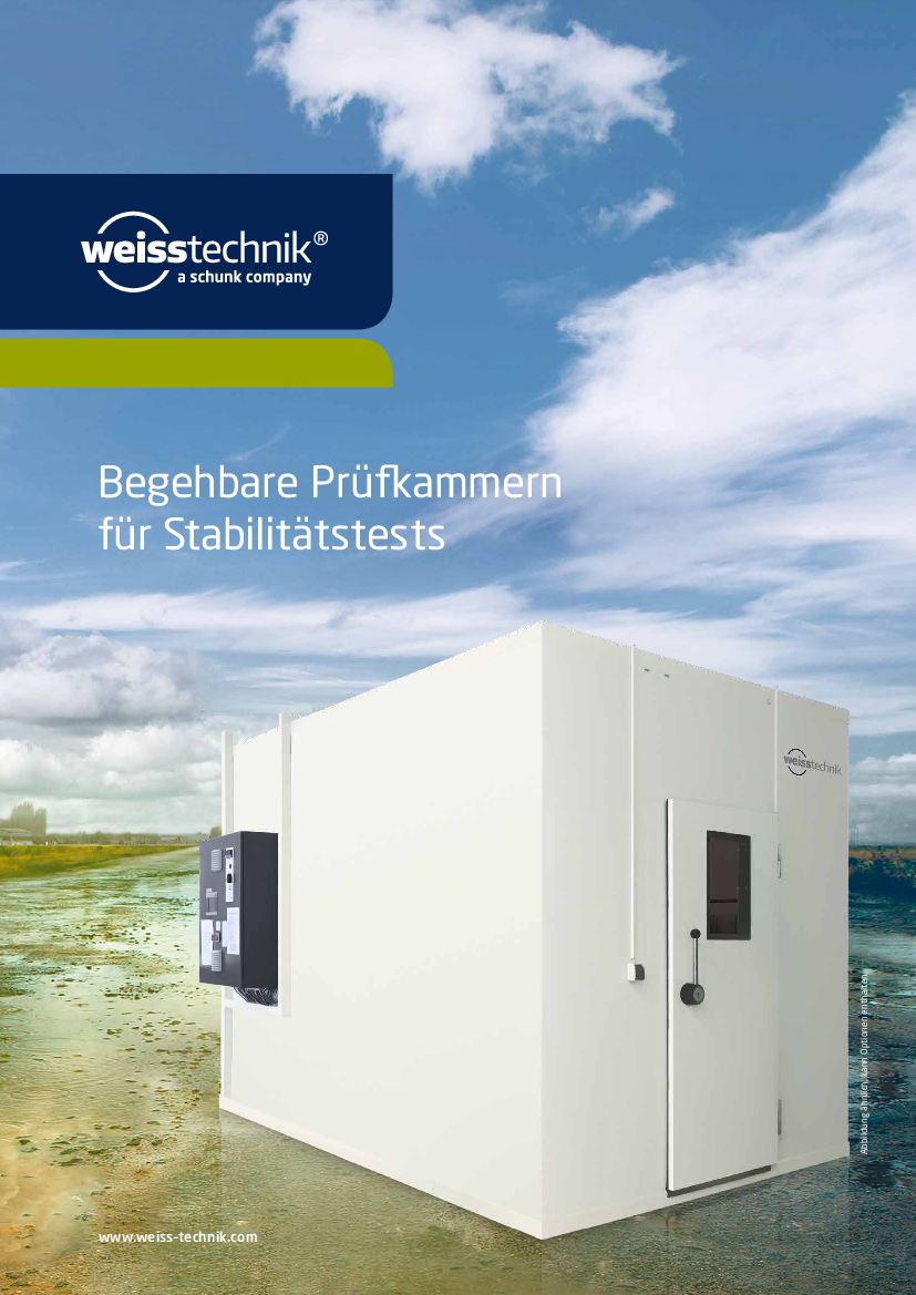 Download: Begehbare Prüfkammern für Stabilitätstests