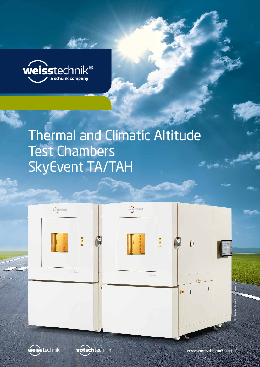 Download: Höhensimulationskammer SkyEvent TA/TAH