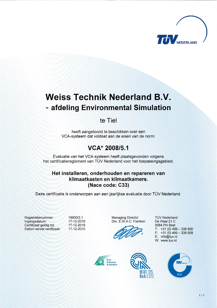 Download: VCA Certificaat WTN Download: VCA Certificaat WTN