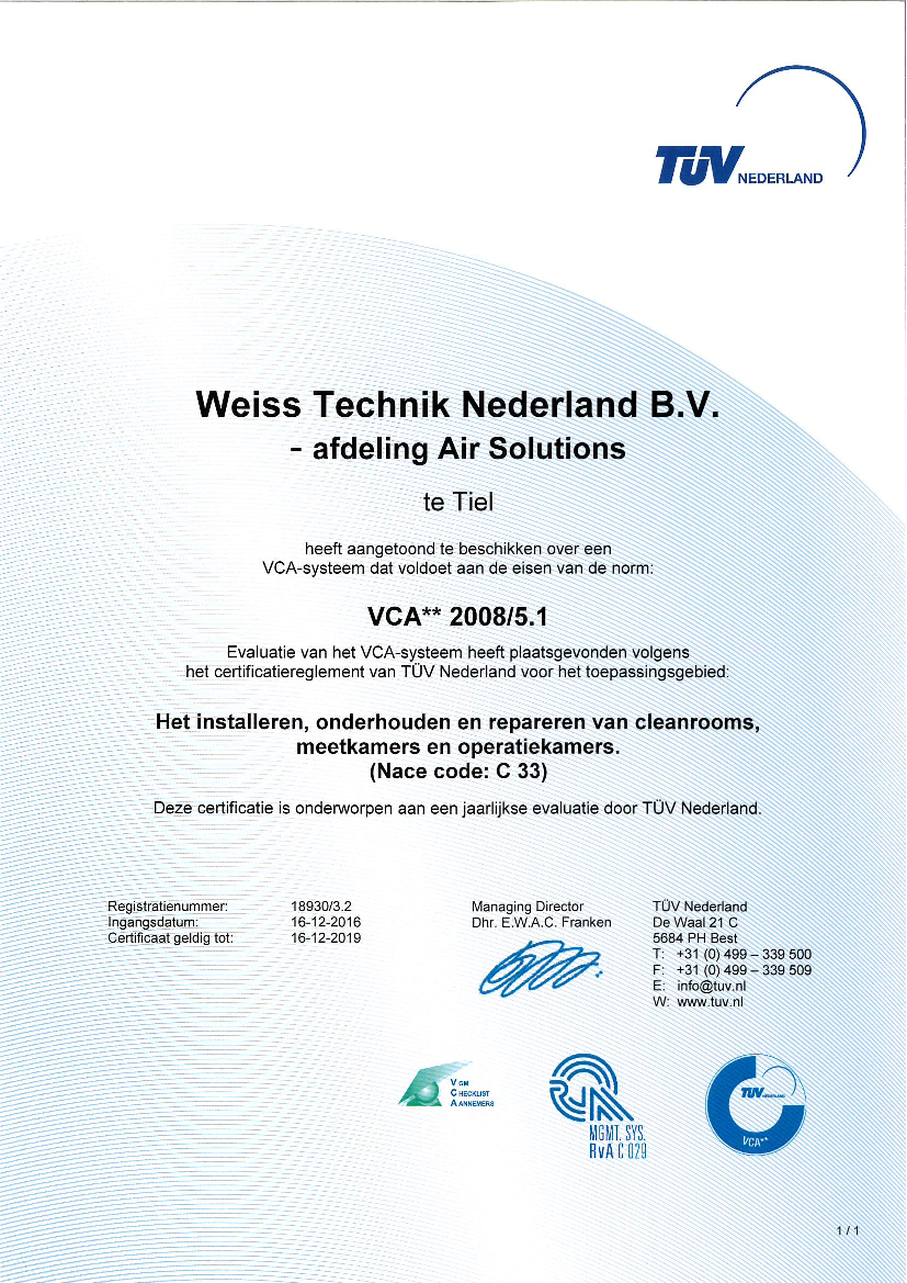Download: VCA Certificaat AS WTN Download: VCA Certificaat AS WTN
